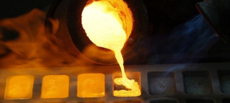 Gold dust in Africa ready for processing