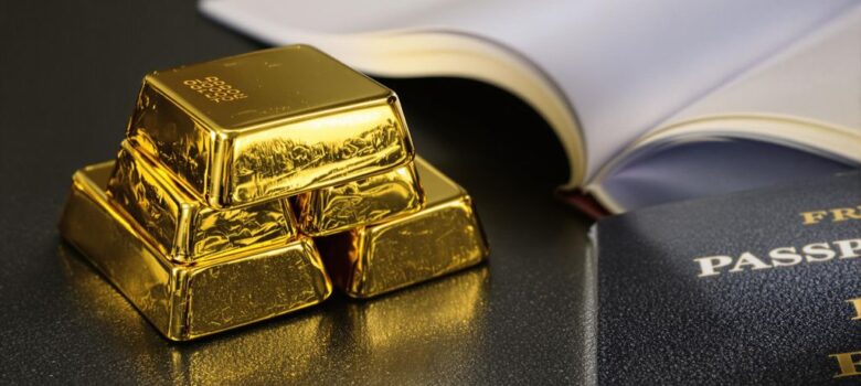 Licensed gold bars prepared for legal export from Cameroon under mining and export regulations