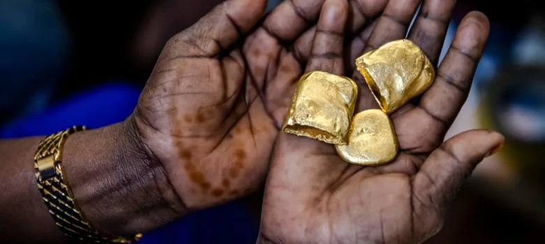 Refined gold bars prepared for export by licensed gold suppliers in Cameroon